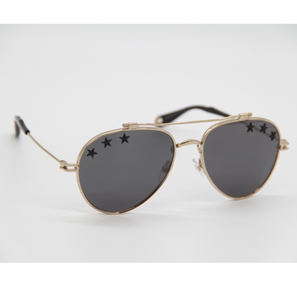 NEW GIVENCHY AVIATOR SUNGLASSES GV7057/STARS J5G GOLD AVIATOR GIVENCHY GV 7057/S - Picture 11 of 15